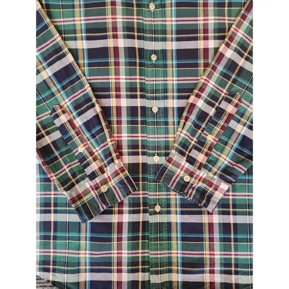 Ralph Lauren Classic Fit Mens XL Multicolor Plaid Long Sleeve Button Down Preppy - Picture 2 of 11